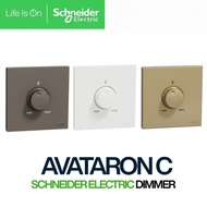 Schneider Electric AvatarOn C Universal Dimmer Switch - White, Dark Grey, Wine Gold