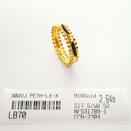 Cincin Rambut Gajah Design India Saiz 16 17.5 18.5 19.5 20 22 23 23.5 24 Emas 916 Yon Hing
