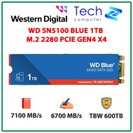 WD SN5100 Blue SSD Hard Drive 1TB – M.2 2280 PCIe Gen4 x4 (Read 7100MB/s - Write 6700MB/s) - (WDS100
