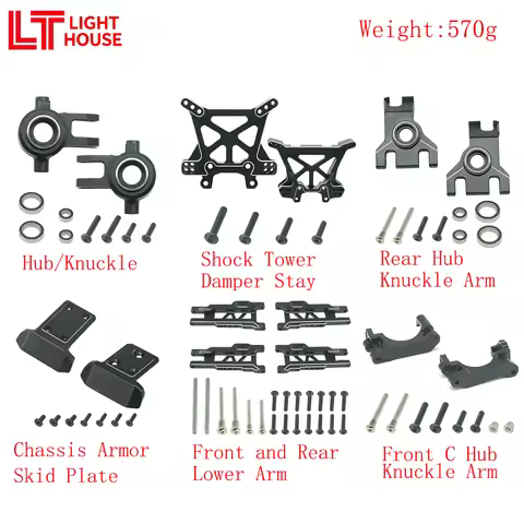 LIGHT HOUSE TRAXXAS Aluminum For TRAXXAS Jato 1/8 4x4 Brushless BL-2S RC Car Upgrades Parts