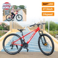 FOREVER Bicycle 100%Original Shimano Mountain Bike 27.5 inch Disc Brake 24 speed Alloyking Quick Released Basikal mtb NEW DISCBRAKE GEAR Mountain Bike Bicycle with FREE Inflator