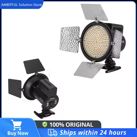 Yongnuo YN216 5500K/3200-5500K Bi-color LED Video Fill Light Lighting with 4 Color Filters YN-216 fo