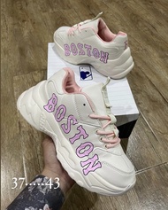 💫Hot Sale💫รองเท้าผ้าใบMLB (Boston Pink) รองเท้ากีฬา รองเท้าของผู้หญิงSize 36--42