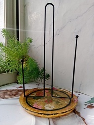 廚房紙巾收納架 | 餐巾紙架 |鐵製紙巾架 | 押花紙巾架
