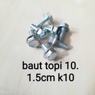 (10PCS) 10 M6x15 Flange Bolt/ Exhaust Bolt M6x15 Flange Bolt Key 10/ Flange Cap Bolt M6x15 Key 10 Wh
