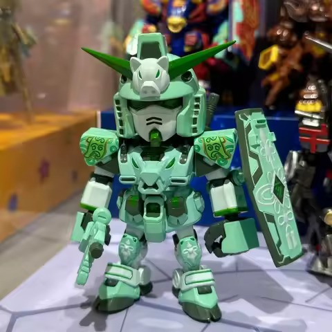 Bandai QMSV 12 Chinese Zodiac Gundam Mini Blind Box Figurine Movable Model Collection Toys Desktop D