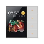 Tuya Zigbee 3.5 Inch Smart Wall Switch Touch Screen 4 Groups Switch 8-Way Scene Radar Sensor Dimming