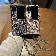 OPPO mirror PC flower OPPO Find N3 Flip phone case OPPO Find N2 Flip folding phone case.