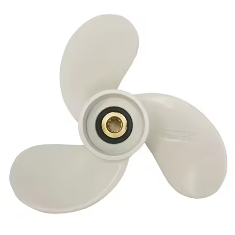 6L5-45943-00-EL Outboard Propeller 7 1/4 x 6 for Yamaha 2.5-3Hp 9 Spline Tooth 3 Blades R Rotation A