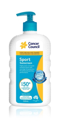 SPF 50+ Sport 500ml Pump Cancer Council SPF 50+ Sport 500ml Pump