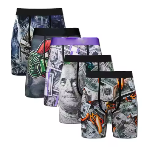 Runtz PSD Logo Men's Boxer Briefs High Quality Fast Dry Breathable Dollar Printed Designer Draws Ski