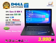 โน๊ตบุ๊ค Notebook DELL Core i3 GEN5 (GTAV offline Fifa4 ROV Freefire Roblox Sim4 (ทดสอบแล้วเล่นได