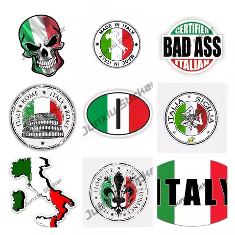 Oval Italy Italian Flag Sticker Car Decal Italia Proud Love Italia Sicilia Decal Motorcycle Tank Ita