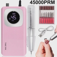 Original 45000RPM Professional Rechargeable Electric Nail Drill Machine Portable Cordless Nail File For Acrylic Gel Nails Remove