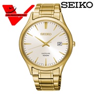 Seiko SGEH72P Quartz Sapphire Glass นาฬิกาข้อมือผู้ชาย ตัวเรือนและสายเป็นสแตนเลส รุ่น SGEH72P1