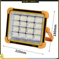 4800W LED Solar Powered Reflector Spotlight Power Bank Portable Projector Floodlight Wireless Campin