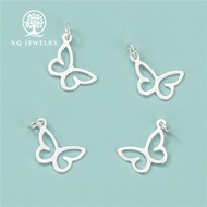 S925 hanging butterfly charm - S925 charm with bracelet, butterfly-shaped S925 pendant