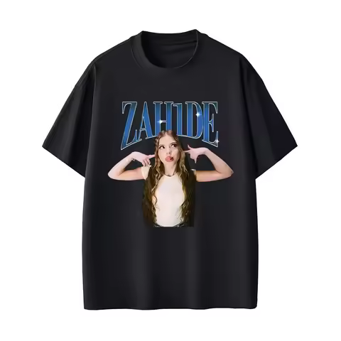 Singer Zahide 100%cotton men's shirt hawaiian luxury Graphic HipHop Tshirt summer Y2K short sleeve f