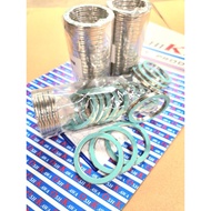 Pipe Mouth Pack Of 5 Pieces Toyota Hi-lux 2C 3C 1C Exhaust Circle Stainless Steel No Rust Genuine Du
