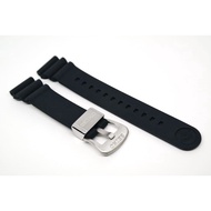 Seiko Diver Strap Black 22Mm Prospex Silicone Rubber Watch Strap Accessories