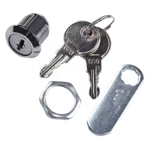 1Pc Mailbox Lock Universal Key Metal 90 Degrees 16/20/25/30mm For Filing Cabinet Locker Drawer Tool 
