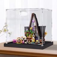 Lego Acrylic Display Box For lego 75583 Minions Gru's Family Mansion Popmart Figurine Labubu Zimomo 