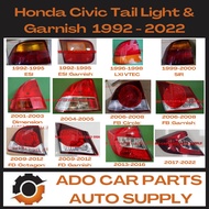 Honda Civic Tail light Tail lamp Taillight Taillamp garnish Left Right Driver Passenger