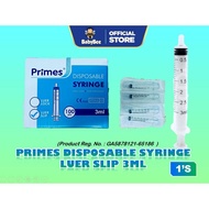 (1 pieces)PRIMES 3ML Disposable Syringe Sterile Luer Slip/Luer Lock