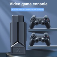 PangYa คอนโซลวิดีโอเกมแบบพกพา D90 2.4G ตัวควบคุมไร้สายคู่4K HD TV Retro คอนโซลเกม Bult-In 15000 + สำหรับ PS1