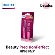 Philips PrecisionPerfect HP6390/51, compact Precision Trimmer for Women, Facial Hair Removal &amp; Eyebrows [ อุปกรณ์กำจัดขน , เครื่องโกนขน ]