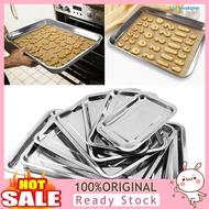 [Jia]  Stainless Steel Rectangular Grill Fish Baking Tray Plate Pan Kitchen