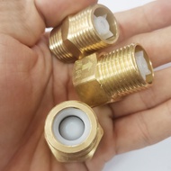 Brass check valve 1/2" brass mf check valve brass nipple one way valve non return valve