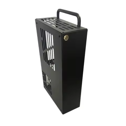 4.3L MINI-ITX chassis Core display chassis stainless steel ultra small computer PC case support sfx