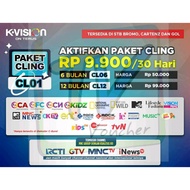 K VISION Paket CLING 1Tahun360 Hari MNC GROUP K-VISION CL12 TJ1276