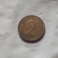 Uang koin Hongkong 50 cents 1980