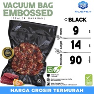 BLACK Embossed Vacuum Plastic 9x14 Embossed Vacuum BAG DELKOCHOICE