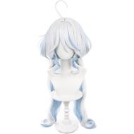 HIROAKIYA Focalors Furina Wig, Genshin Impact Focalors Furina Cosplay Wig with Wig Cap, Length appro