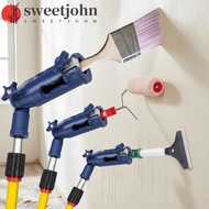 SWEETJOHN Paint Brush Extender, Adjustable Angle Valve Fixed Paint Brush Clip, Universal DIY Multi-A