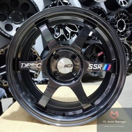 SSR Type-C (Gun Metal) Sport Rim 16x7JJ ET38 (4x100)