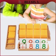 [Blesiya] Montessori Math Beads Materials Decimal Bank Game Mathematics Teaching Materials Preschool