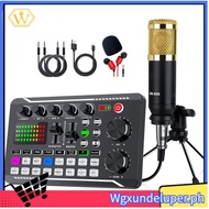 【W】Portable Sound Card Kit PC Microphone Set Accessories F998 BM800 Set