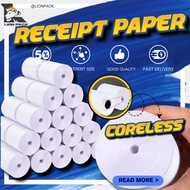 Kertas Resit Thermal Coreless Paper Roll POS Printer Machine Bill Cash Receipt Mesin Tunai Cashier