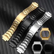 Solid stainless steel watchband for casio GW-M5610 DW5600 GW-5000 DW-5030 G-5600 watch band and fram