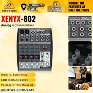 Behringer XENYX-802 Premium 4 Channel Analog Mixer 8 Input 2 Bus Portable Mixer(802 /  XENYX802 / XE