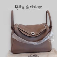 Hermes Lindy 30大象灰銀扣