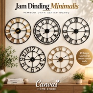 Jam Dinding Besar Ruang Tamu Minimalist Wall Clock Aesthetic Hiasan Wall Clock Muji Style Wall Clock