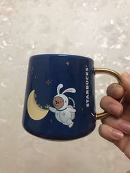 2018星巴克杯子聖誕兔子小熊月球探險團圓馬克杯隨行杯喝水杯抖音