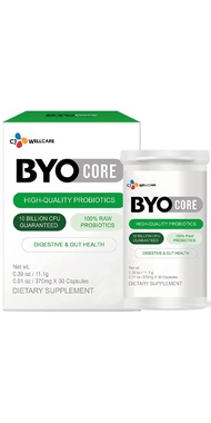 CJ Wellcare BYOCORE Healthy Raw Probiotics (11.1g, 30 Veggie Capsules) - Digestive and Gut Heatlh. 3