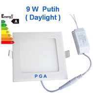 9W White Daylight Square Led Panel Light / 9W Thin Square Downlight