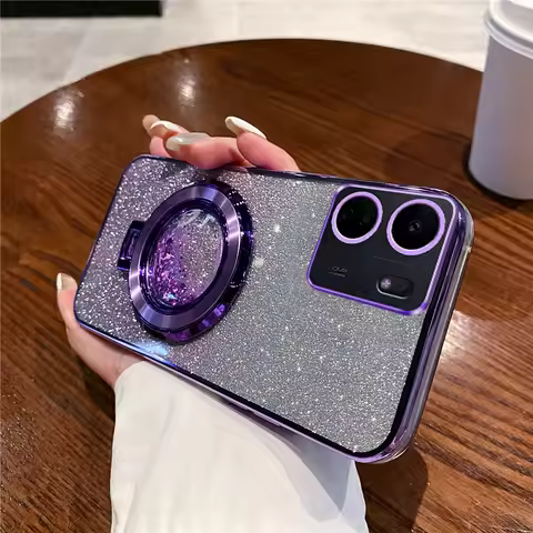 Quicksand Bracket Glitter Case For Xiaomi Redmi 9A 9C 10A 10 10C 12 4G 12C 13C 4G 13C 5G A3 A1 A2 Pl